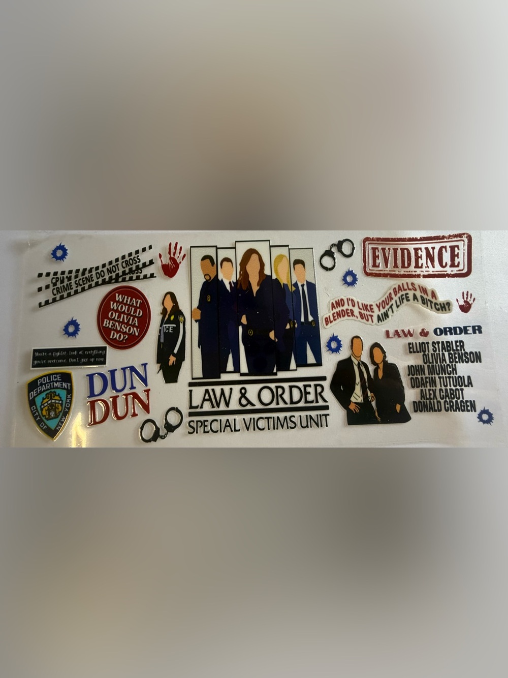 Law & Order: Special Victims 16 oz cup wrap